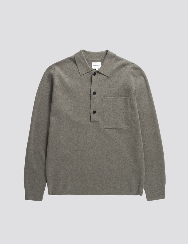 Norse Projects - Kian Merino Cotton Milano Polo