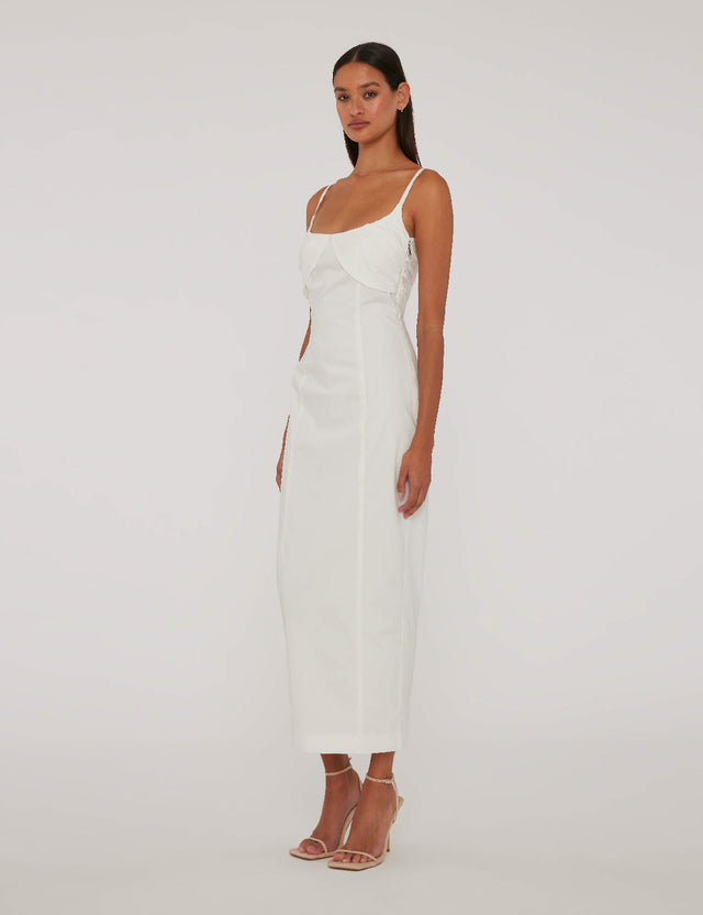 ROTATE - Ruched Cup Midi Dress